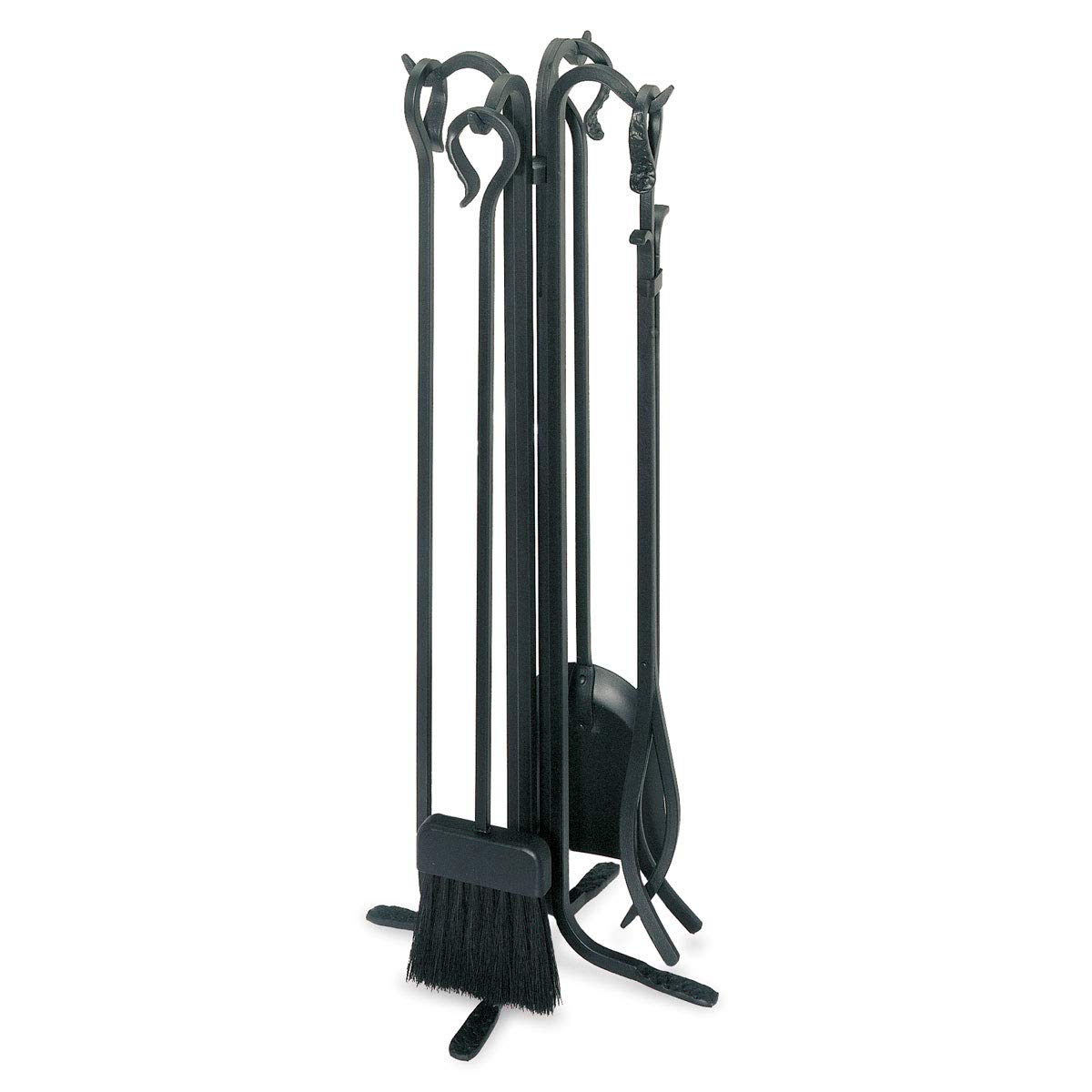Home and Hearth 18003 Forged Fireplace Tool Set, 28" Tall, Matte Black
