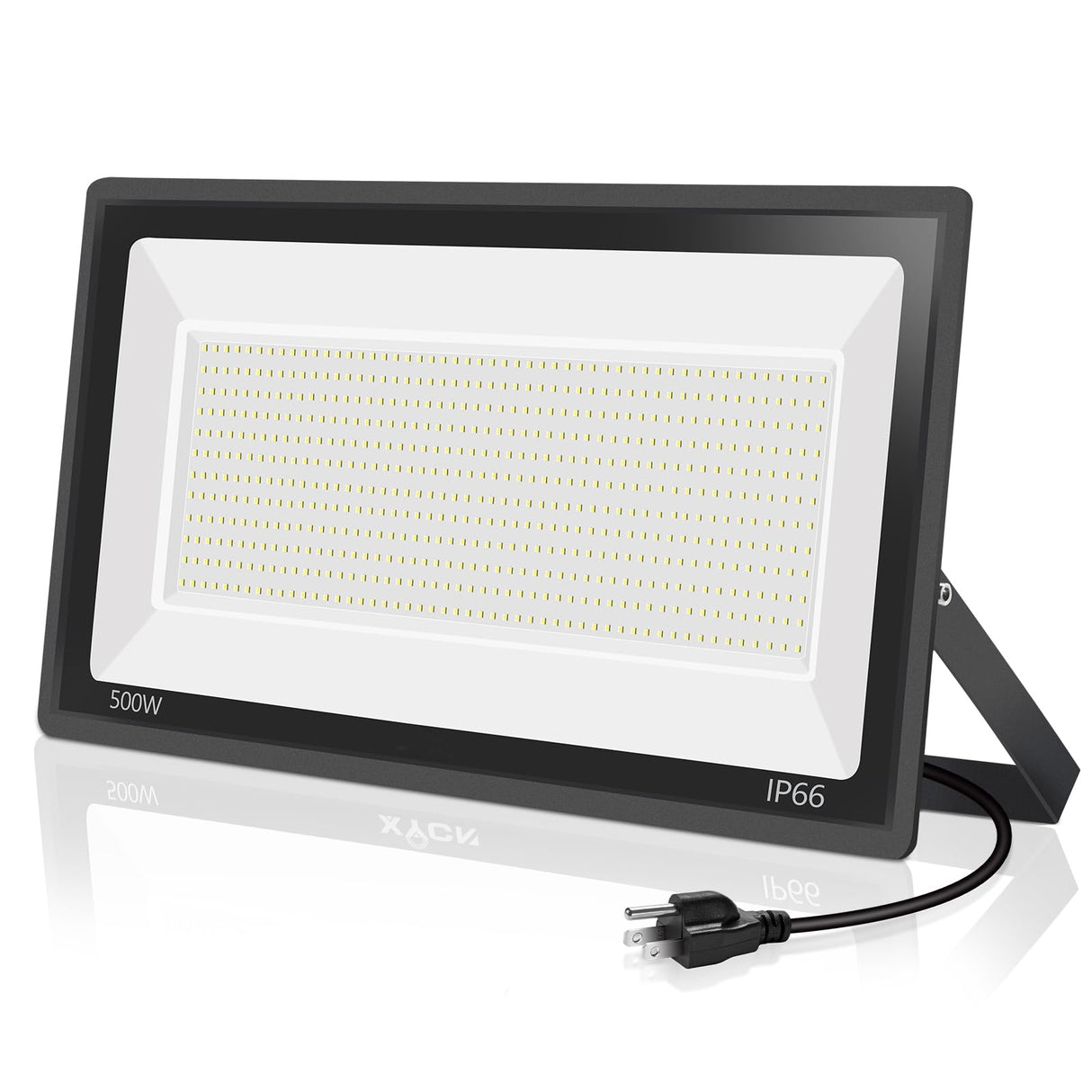500W LED Flood Light Outdoor,2750W Equivalent Super Bright FloodLight with Plug