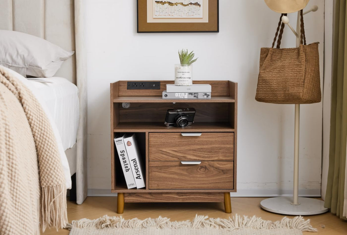 Nightstand with Charging Station