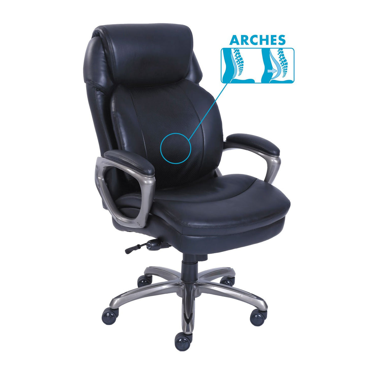Cosset High-Back Executive Chair - Ergonomic Office Chair with Lumbar Support, 275 lb Capacity
