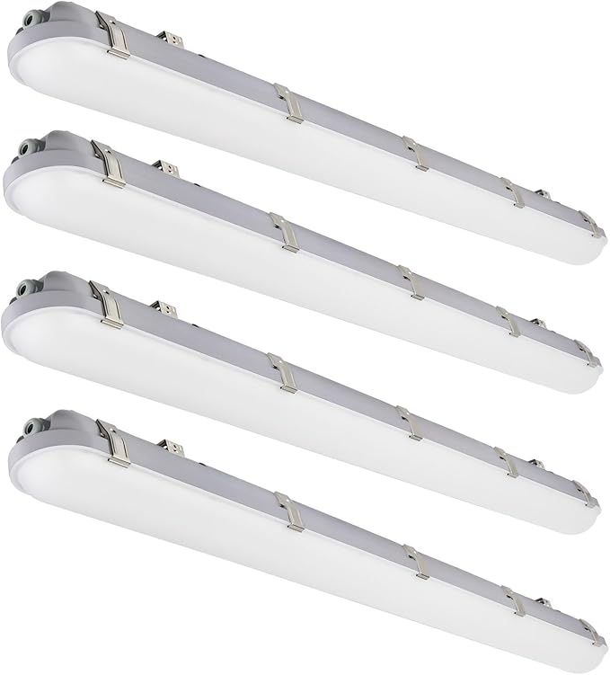 4FT Vapor Tight LED Light Fixture 40W/32W/24W Adjustable Light Output