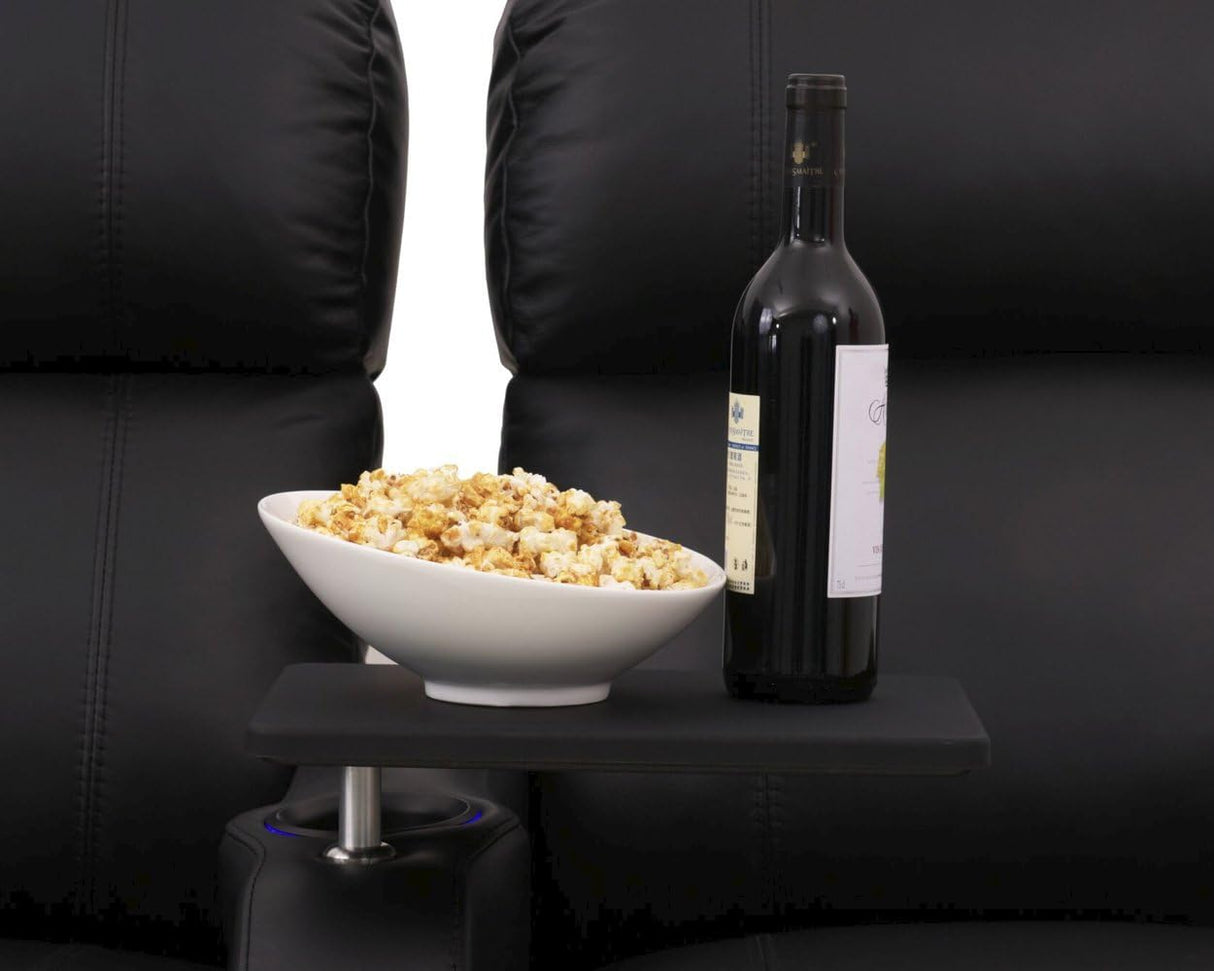 Diesel XS950 Home Theatre Chairs Black Leather - Accessory Dock - Memory Foam