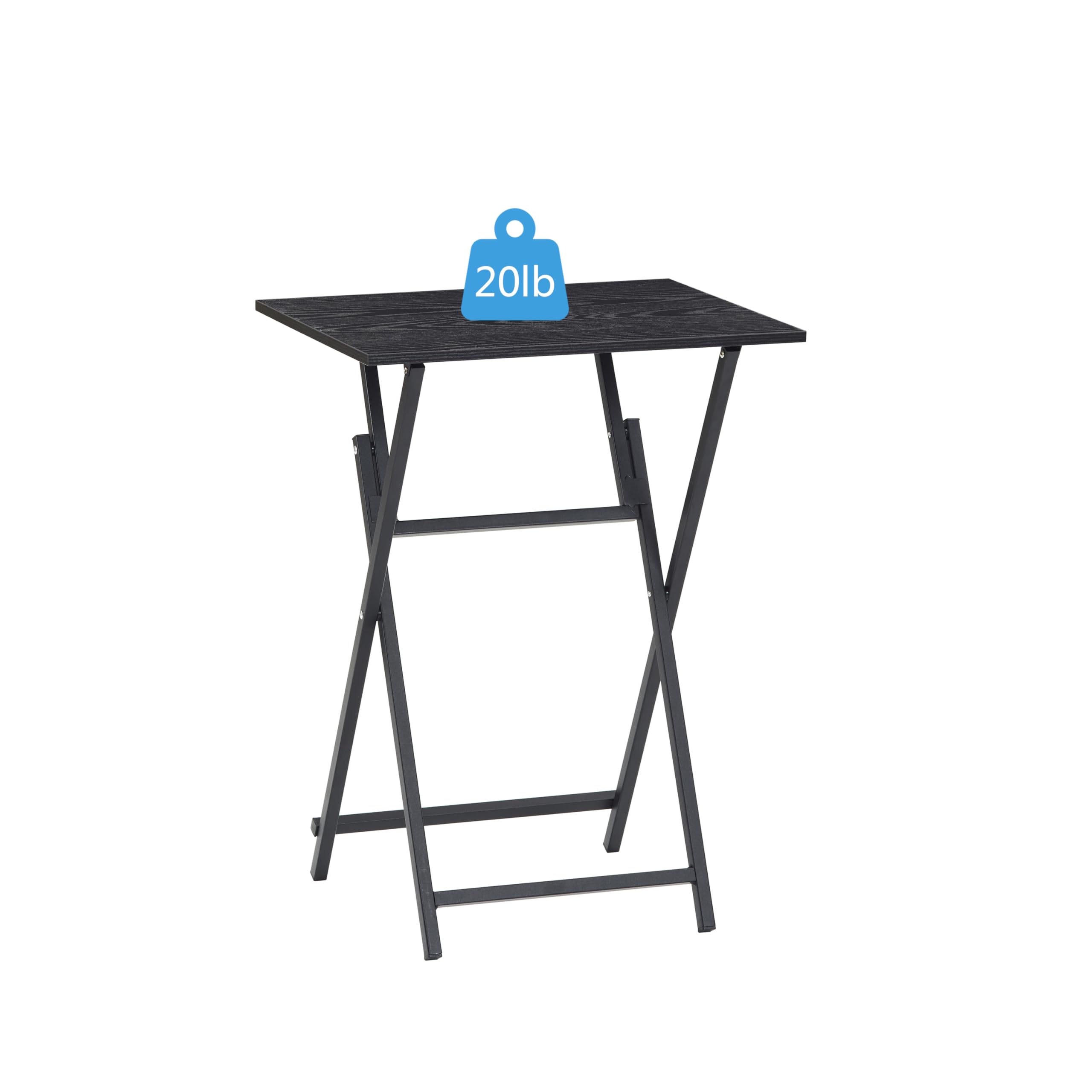 Folding TV Tray Set, No Assembly Required Table Set of 2