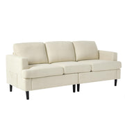 Comfy Upholstered Sofa Couch with Deep Seats, Modern 3 Seat Couch