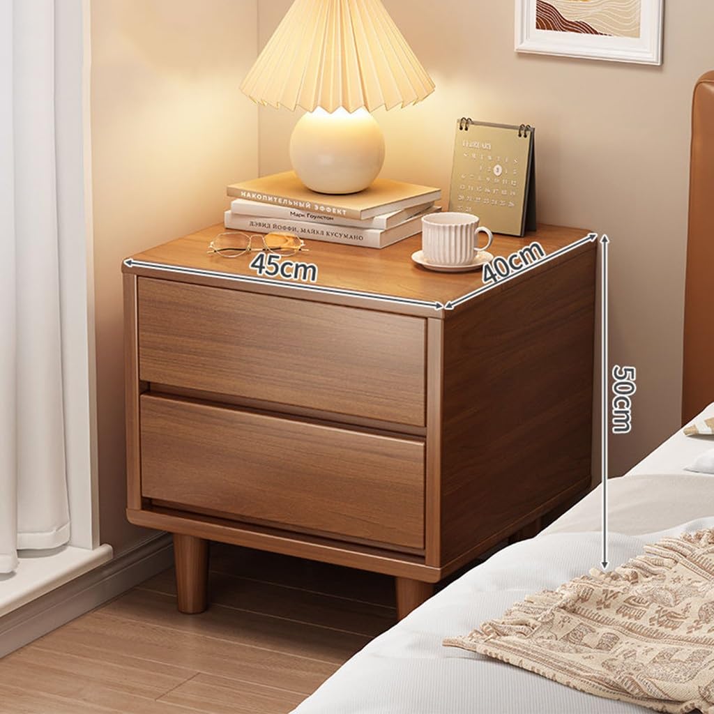Nightstand, Solid Wood Bedside Table
