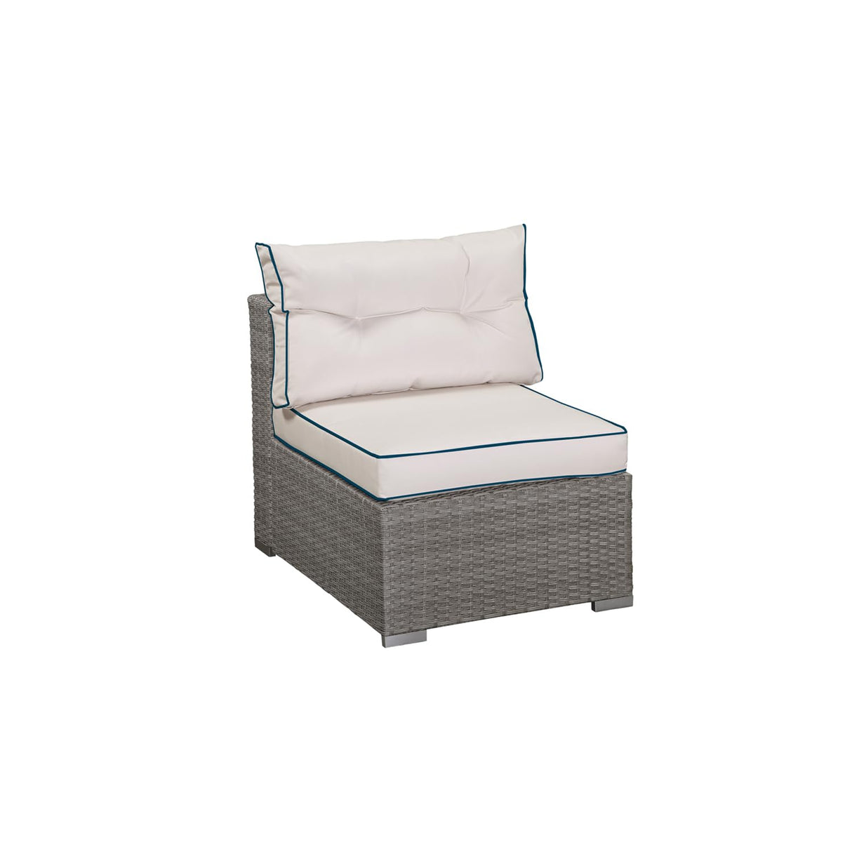 5 Piece 4 Seats Outdoor Patio Furniture Sets, Garden Conversation Wicker Sofa Set