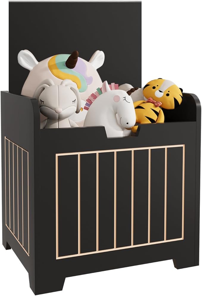 ENCE Storage Box Small Cube Toy Storage Organizer White,White Wooden Entryway Storage Bin For Home Books Clothes Toy