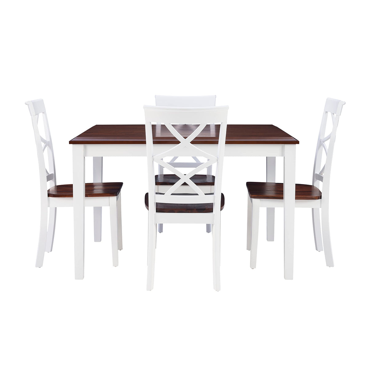 Dining Set, Cherry/White
