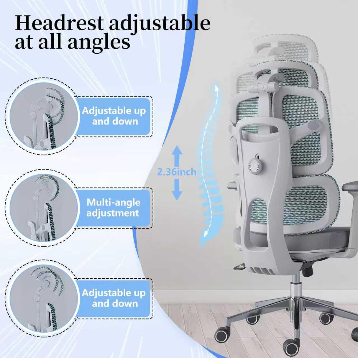 Heavy Duty Ergonomic Office Chair - 500 LBS Capacity