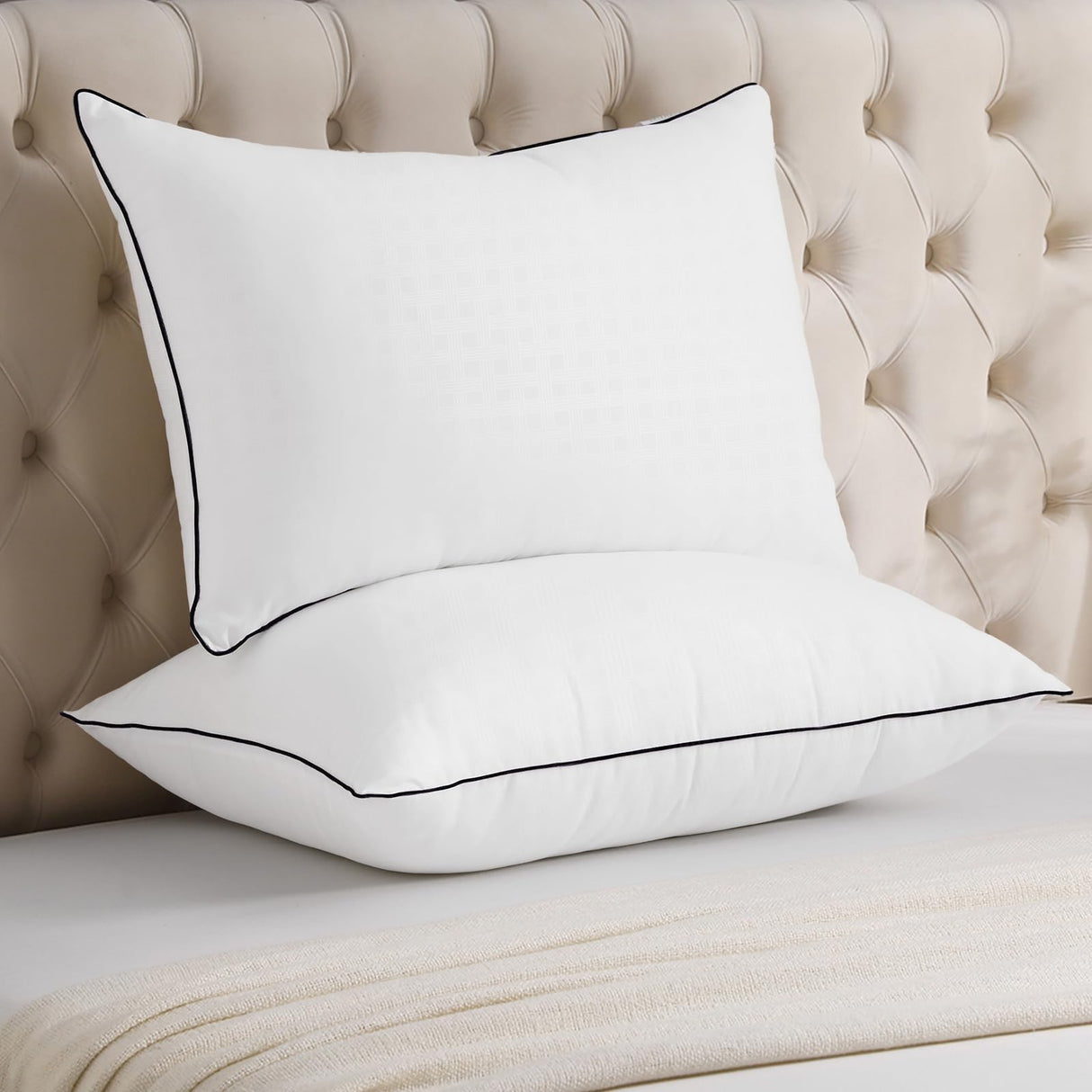 Pillows King Size Set of 4, Cooling and Supportive Bed Pillows