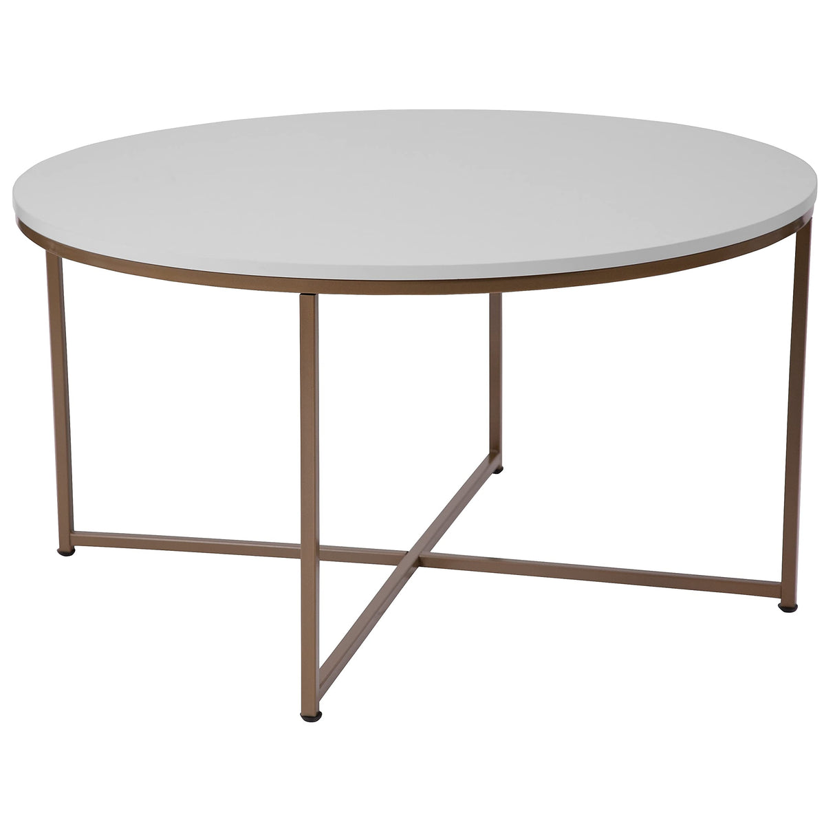 Hampstead Collection Coffee Table - Modern White Finish Coffee Table