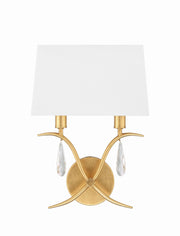Rollins 2 Light Antique Gold Sconce