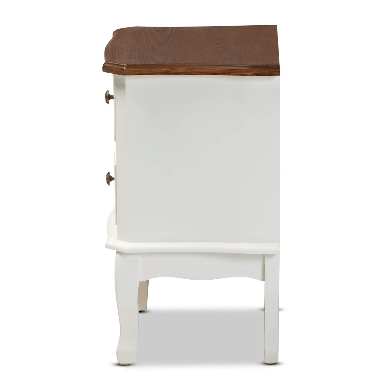 Nightstands, White/Cherry Brown