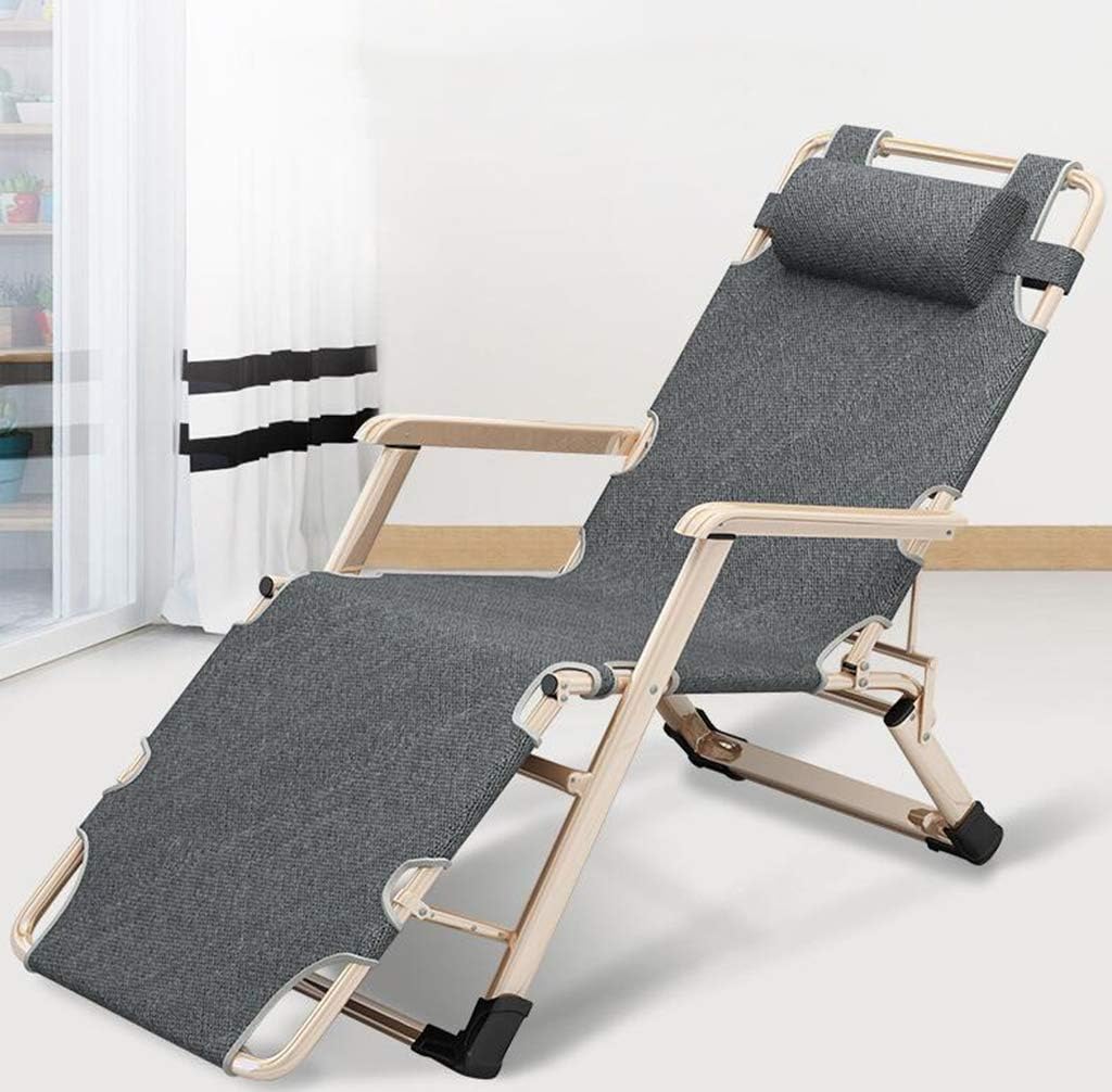 Outdoor Folding Adjustable Patio Lounge Recliners Garden Bed Reclining Chair