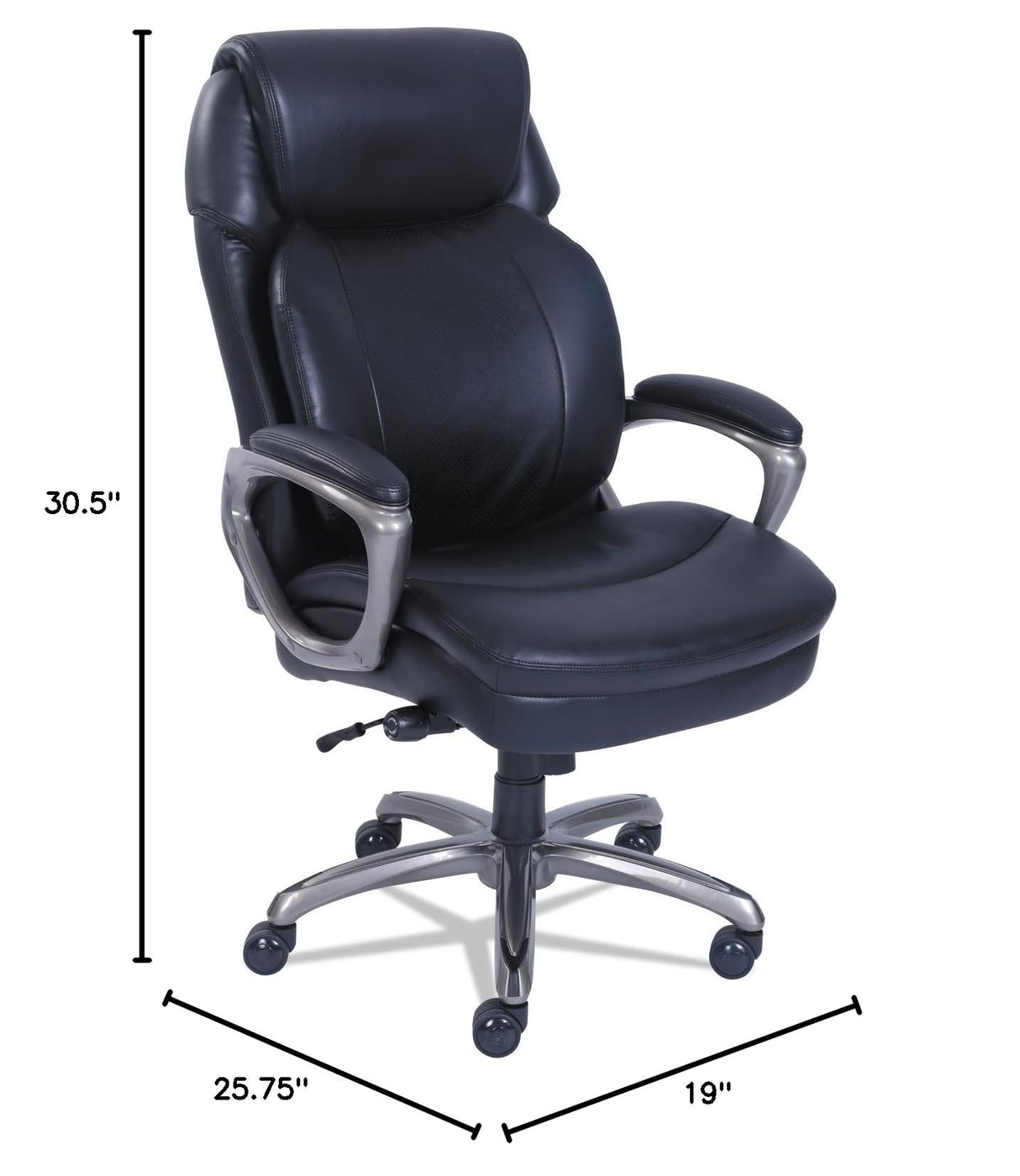 Cosset High-Back Executive Chair - Ergonomic Office Chair with Lumbar Support, 275 lb Capacity