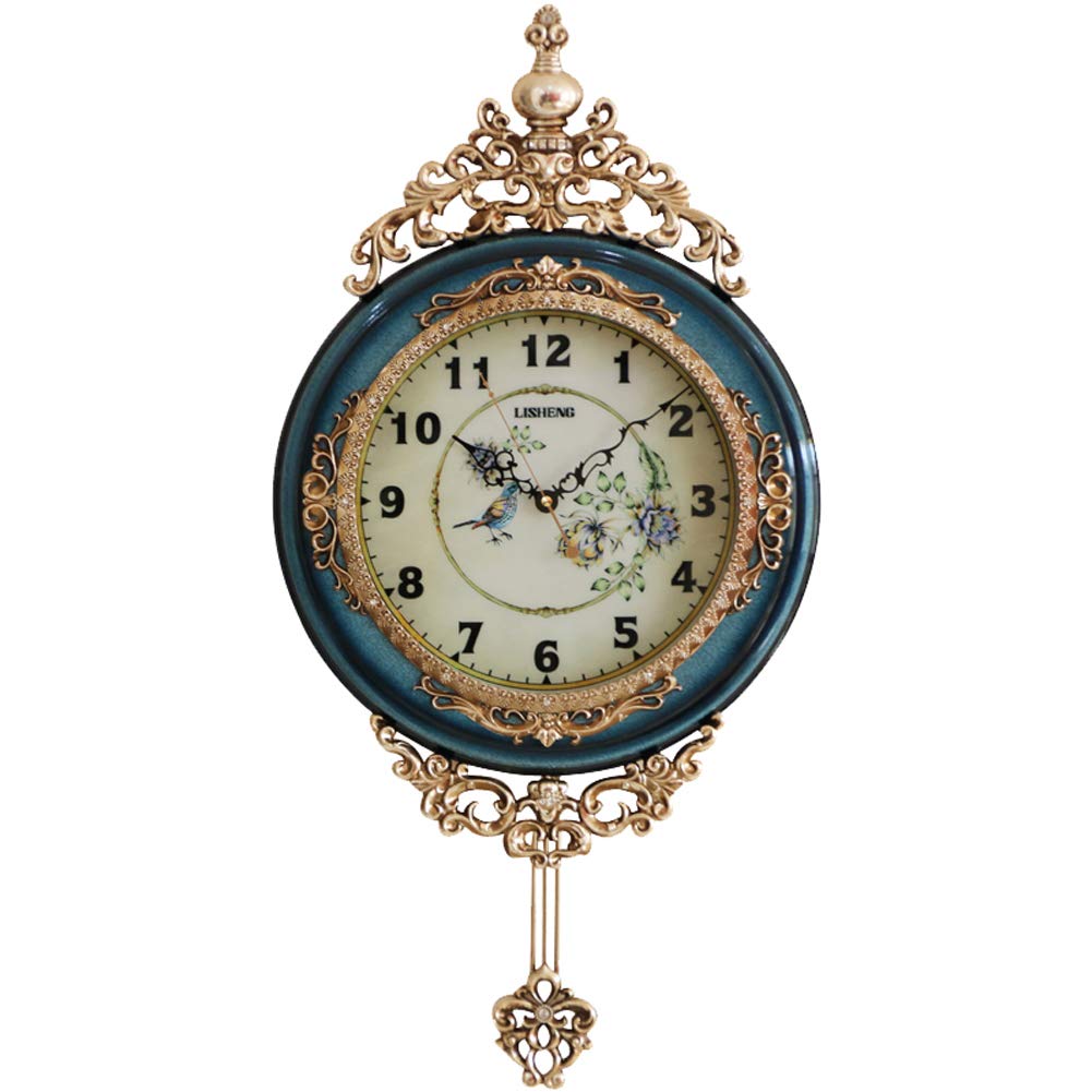 Elegant, Traditional, Decorative, Hand Painted Modern Grandfather Wall Clock Fancy