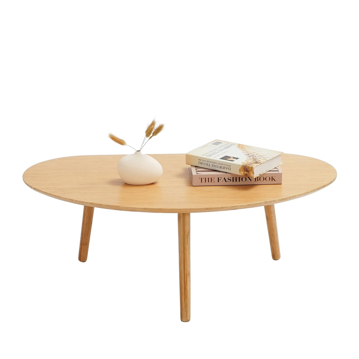 Small Oval Coffee Table Mid Century Modern for Living Room