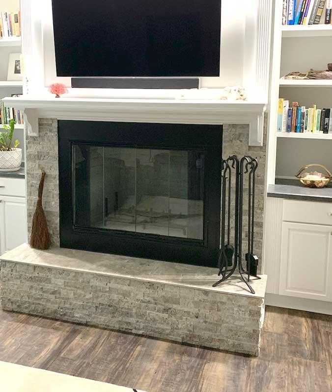 Home and Hearth 18003 Forged Fireplace Tool Set, 28" Tall, Matte Black