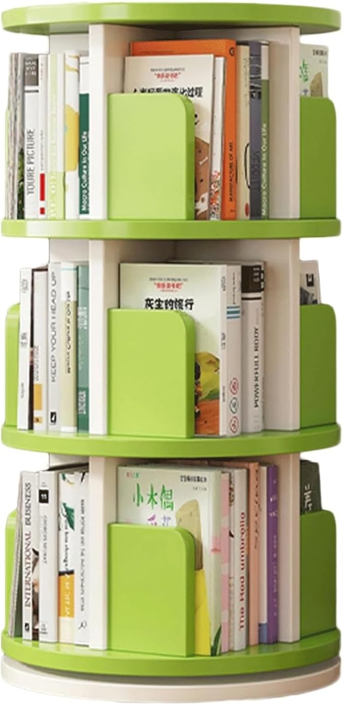 Bookshelves Wooden 3-Tier Display Rack Floor Standing Book Shelf Nordic Standing Bookcase