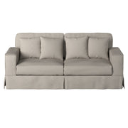 Americana Slipcovered Sofa, 88", Light Gray