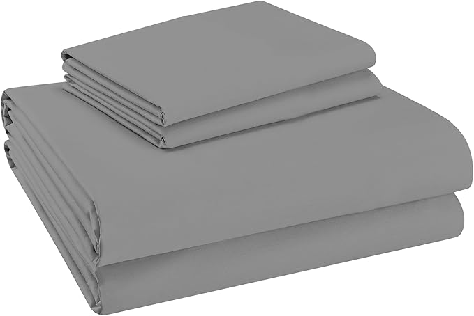 100% Cotton Sheets, White Queen Bed, 400 Thread Count Percale Weave Cooling Sheets,