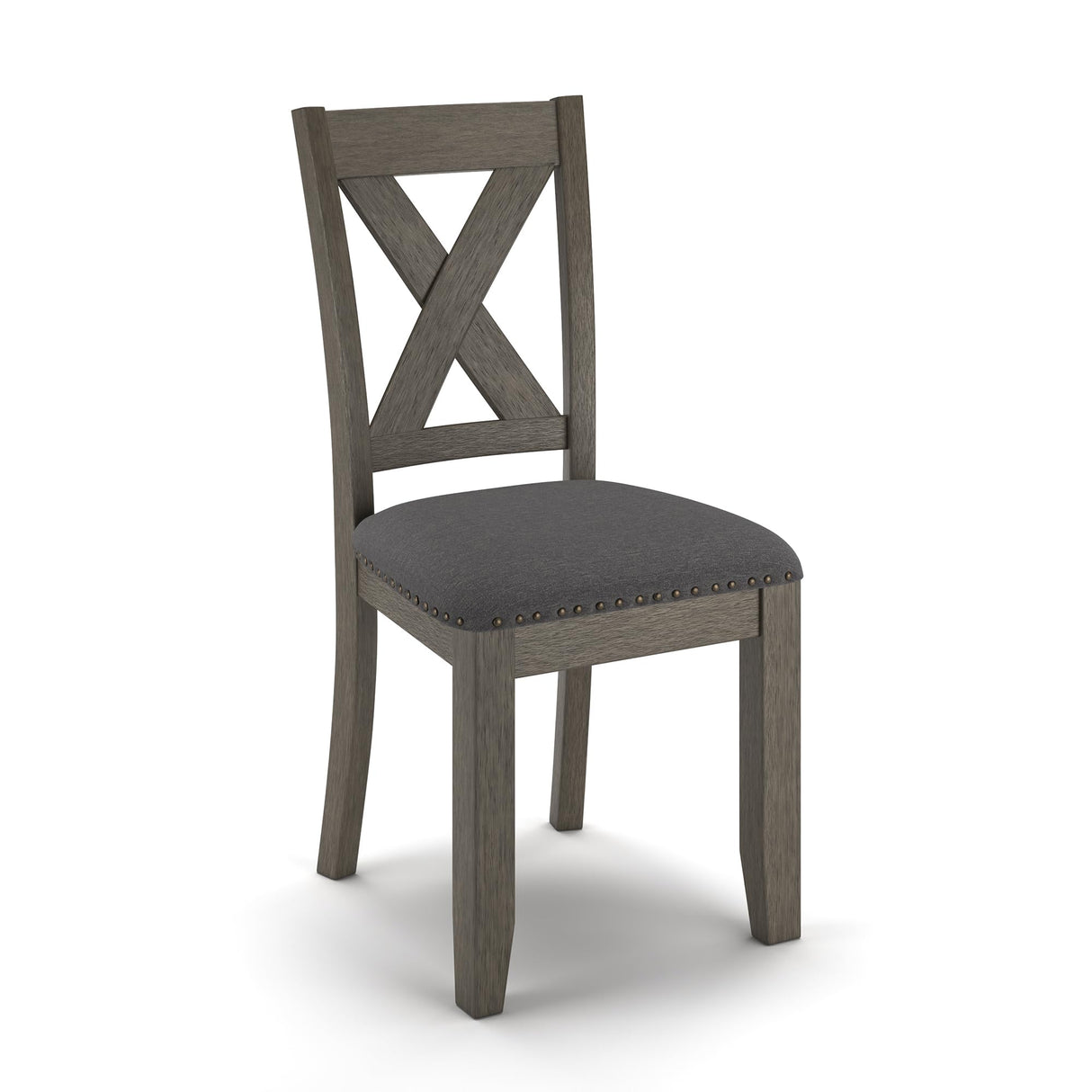 Caitbrook Rustic 7 Piece Dining Set, Include Table and 6 Chairs, Gray