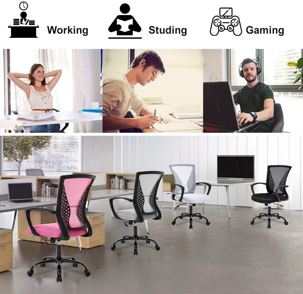 Conference Room Chairs Home Office Chair Ergonomic Desk Mesh Computer