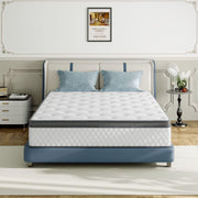 Queen Mattress, 10 Inch Medium Firm Hybrid Mattress