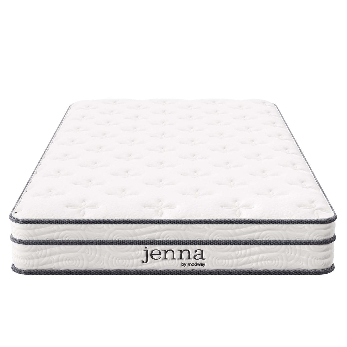 Jenna 6" Innerspring and Foam Narrow Twin Mattress in White