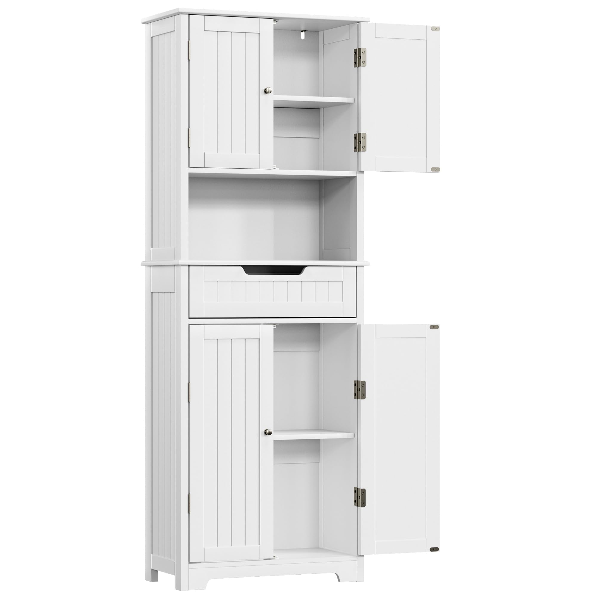 Bathroom Storage Cabinet Tall, 67 inch Linen Cabinet Freestanding, Kitchen Pantry