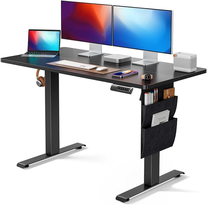 Standing Desk Adjustable Height Home Office Desk,48x24 Inch Electric Standing Desk