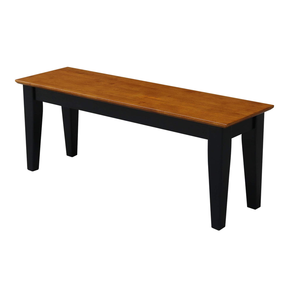Shaker Bench, Black/Cherry Finish