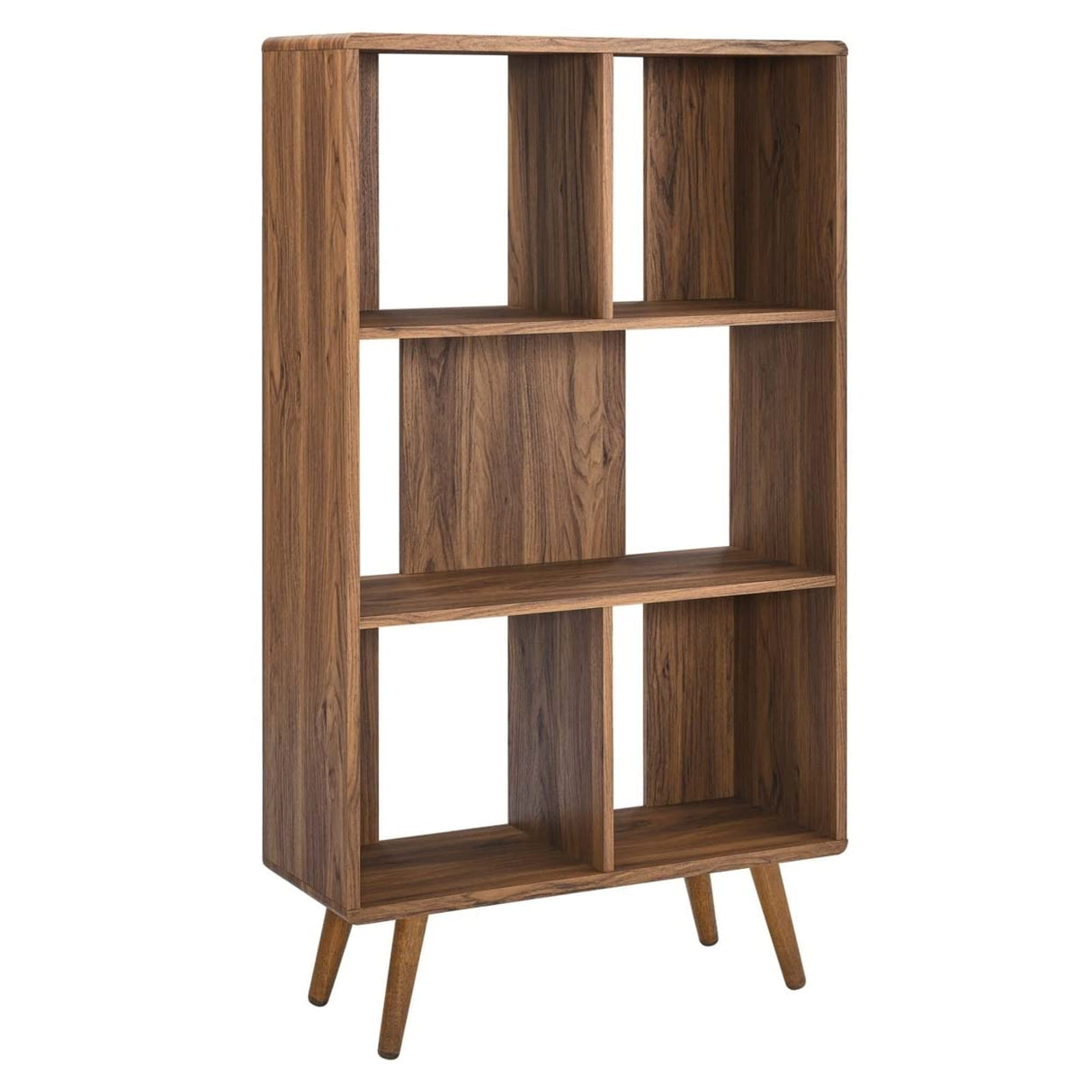 EEI-5743-WAL Transmit 31" Wood Bookcase, Walnut