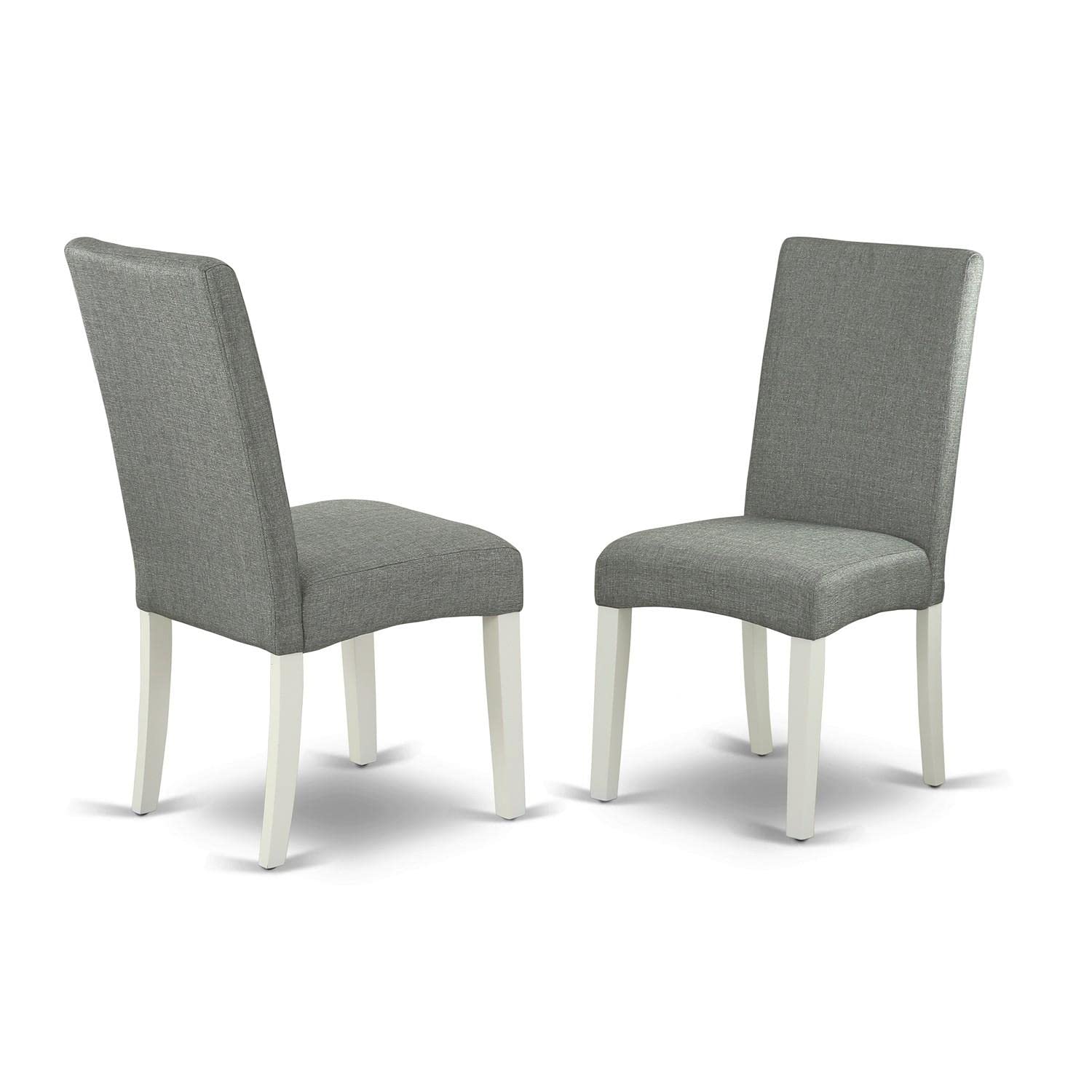 HLDR5-LWH-07 5 Piece Dinette Set for 4 Includes a Round Dining Room Table with Pedestal