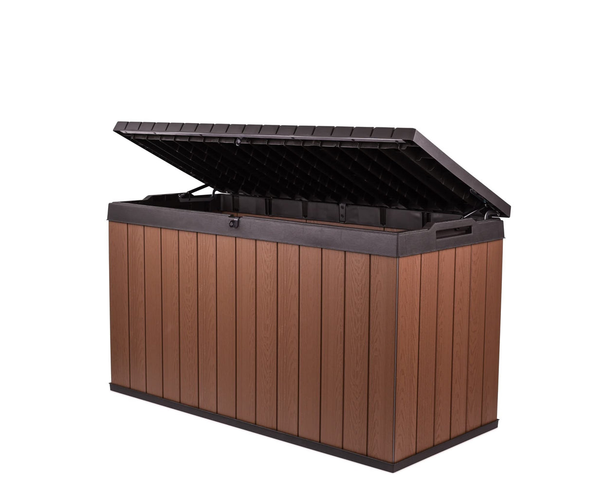 Darwin 150 Gallon Resin Large Deck Box - Organization and Storage for Patio Furniture