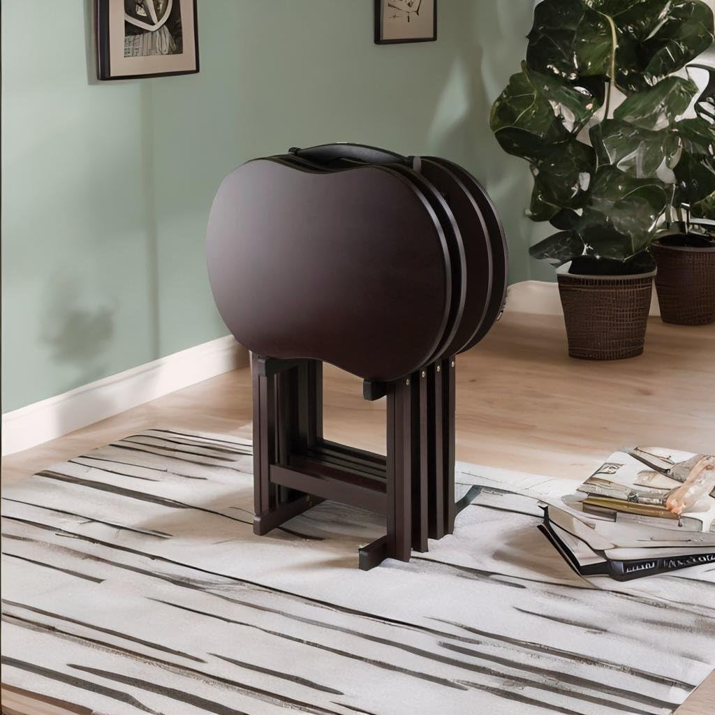 Wood Dylan 5-Piece Oversize Snack Table Set