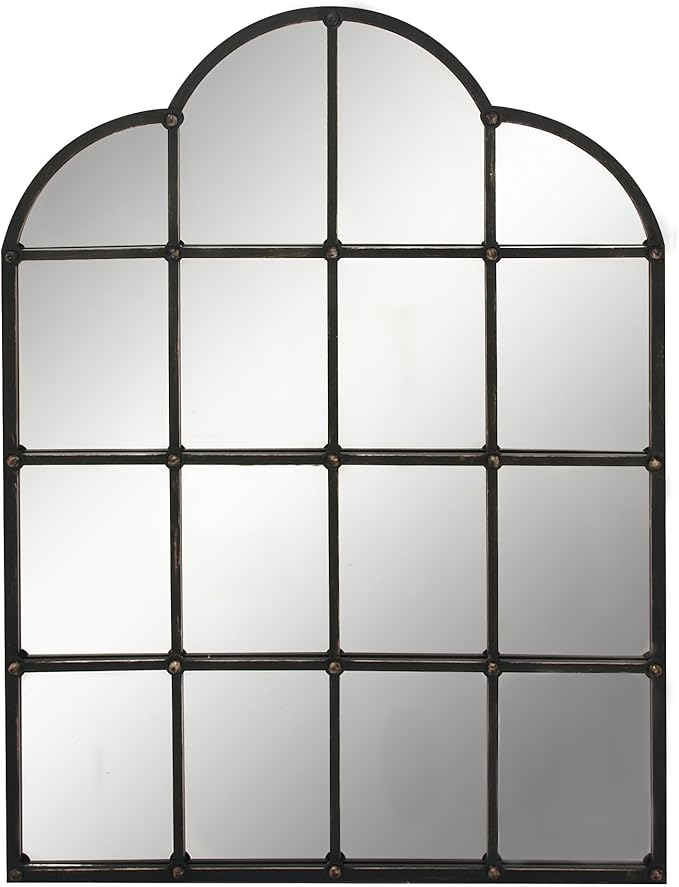 79 Metal Room Wall Mirror Window Pane Inspired Entryway Mirror