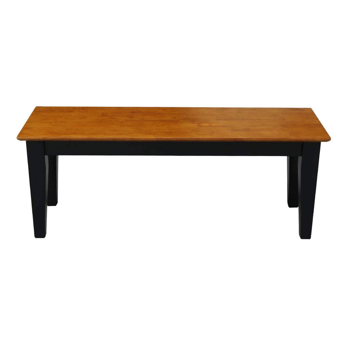 Shaker Bench, Black/Cherry Finish