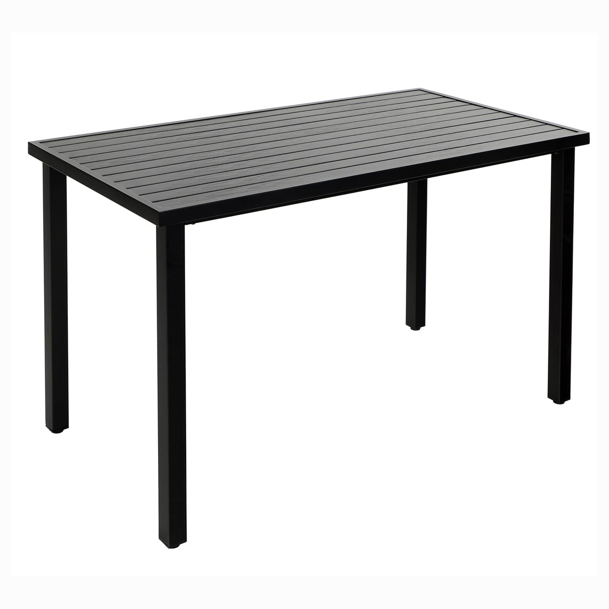 37" Tall Patio Outdoor Bar Table, Metal Counter Height Dining Table