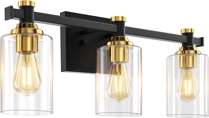 Vanity Lights for Bathroom, 3-Lights Painted Bathroom Light Fixtures Over Mirror