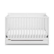 Melrose 5-in-1 Convertible Crib with Drawer (White)