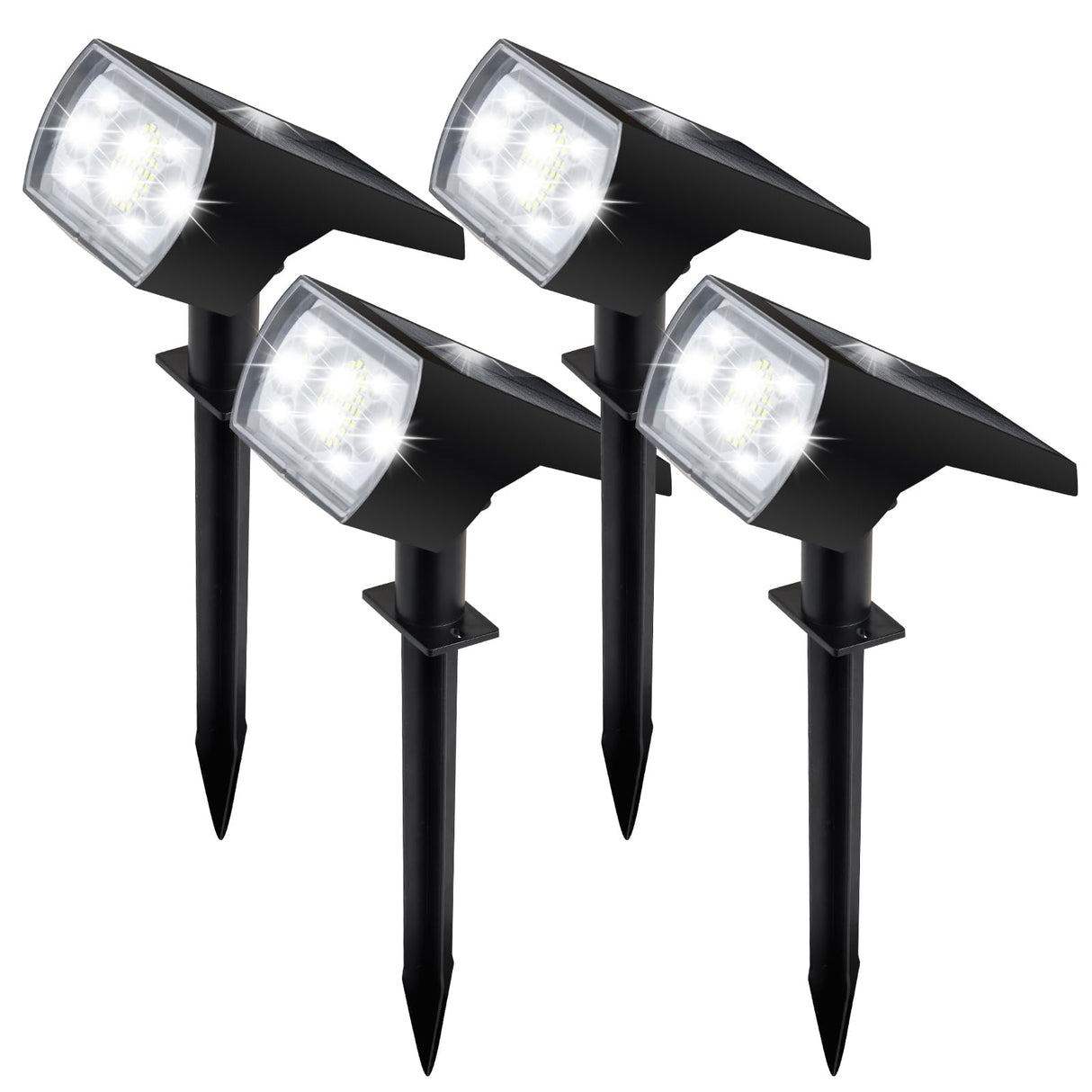 Solar Spot Lights Outdoor 64 Led 3 Modes IP68 1000 Lumens Bright Lighting Garden