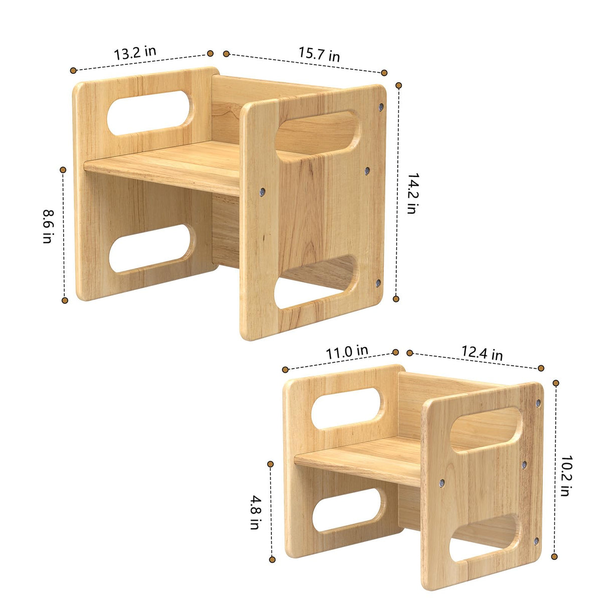 Montessori Weaning Table and Chair Set for Toddler and Baby