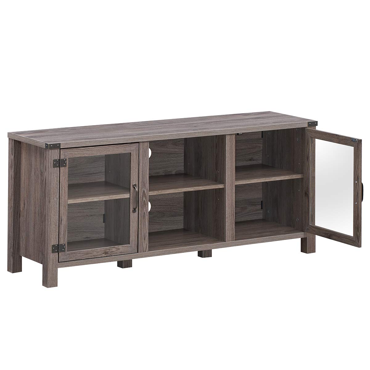 Farmhouse TV Stand, Living Room Console Storage Cabinet for TVs up to 65" Flat Screen