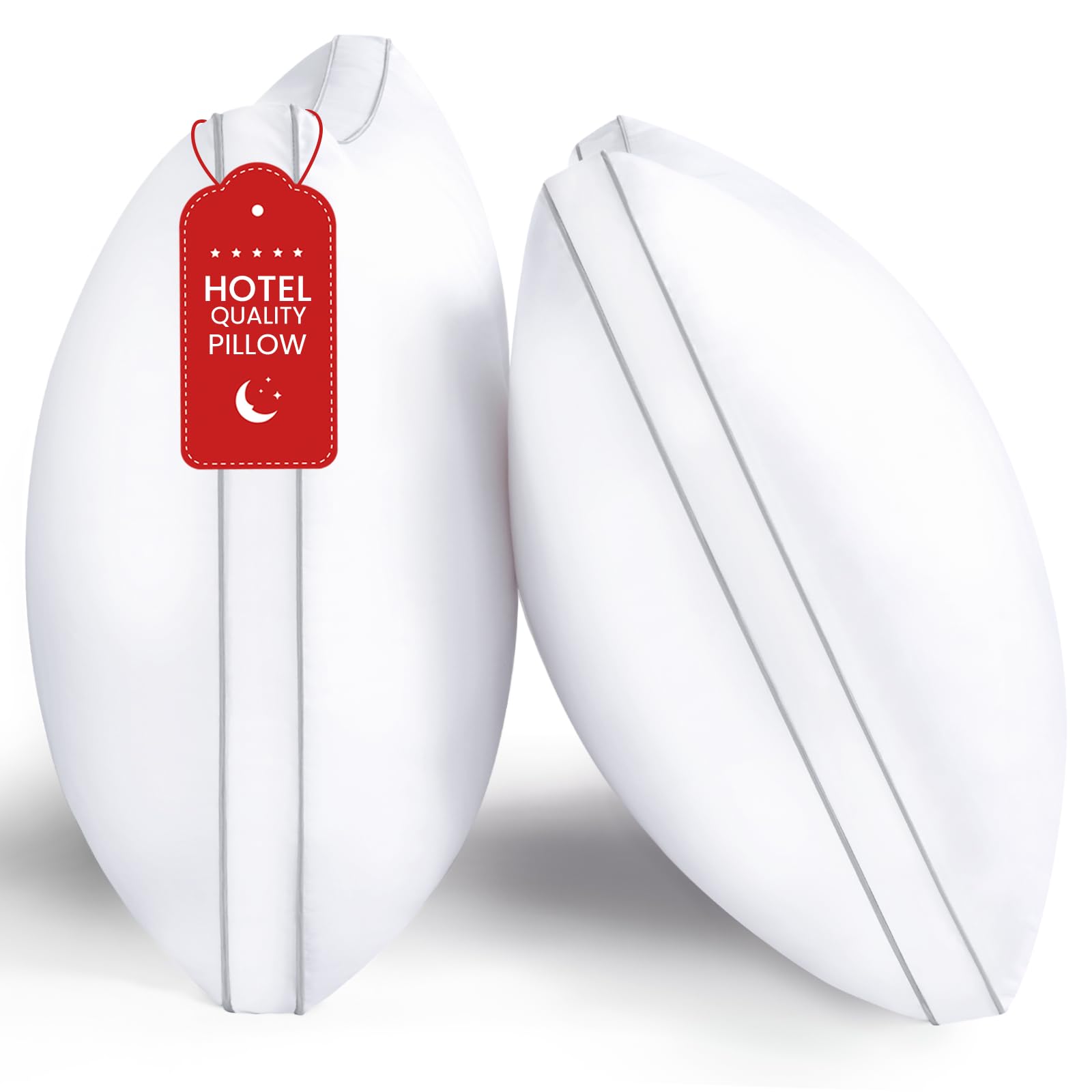 Size Pillows Set of 2, Pillows King Size 2 Pack for Sleeping, Luxury Hotel Bed Pillows