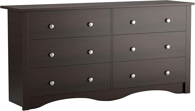 6 Drawer Dresser Chests for Bedroom, Storage Dressers Organizer with Anti-Tilt Devices