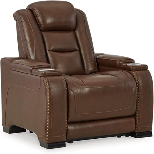 RelaxPro Volt Recliner – Leather Power Chair with Adjustable Headrest & Wireless Charging