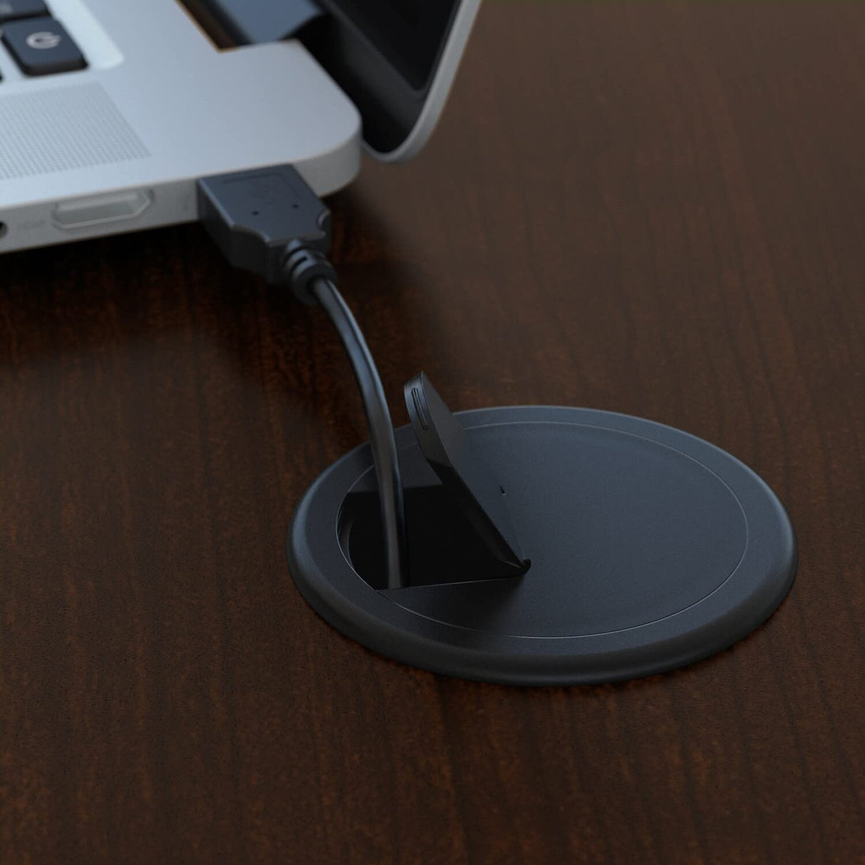 EliteWork 72W L-Shaped Executive Desk with File Cabinet