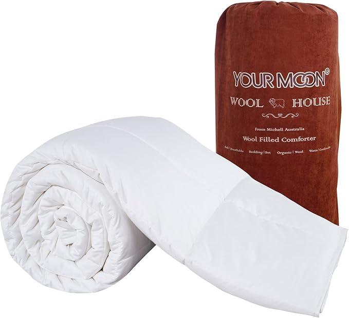 Luxurious All Season Wool Comforter Queen Size 100% Natural Australian Wool Duvet