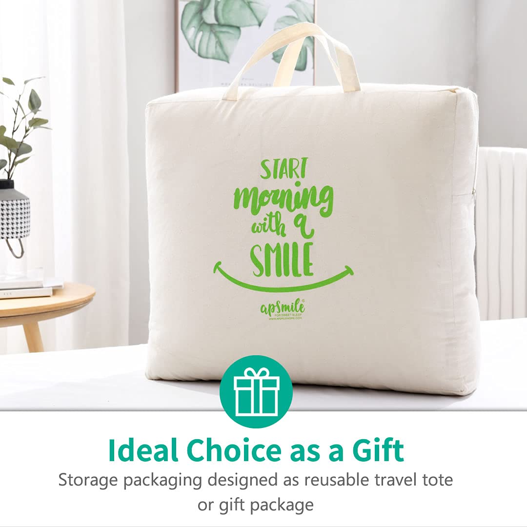 Lightweight Goose Feather Down Comforter King Size - Cooling Bed Comforter